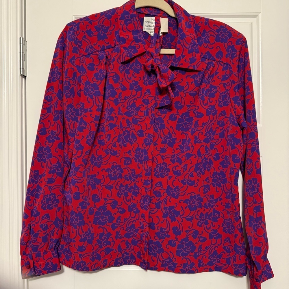 Vintage Pendleton floral Blouse